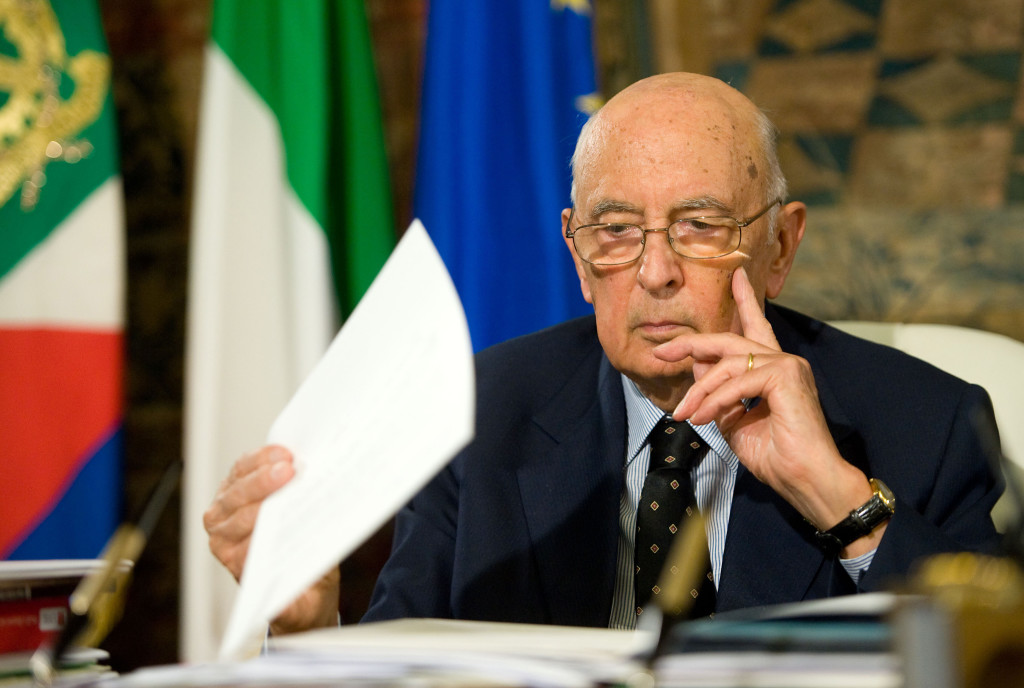 Il presidente della Repubblica Giorgio Napolitano in una foto d'archivio. ANSA