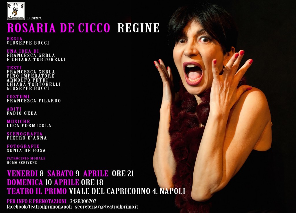 Regine con Rosaria De Cicco - locandina orizzontale